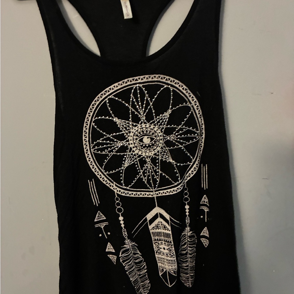 Occasion Black Dreamcatcher Tank Top